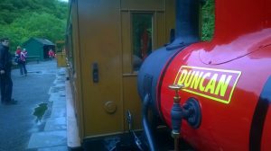 Duncan at Nant Gwernol on the Talyllyn Railway