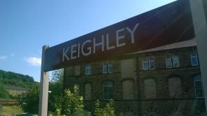 Keighley Station sign