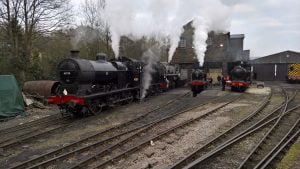 Locomotives preparing at Haworth