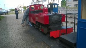 Russell at Fairbourne Station