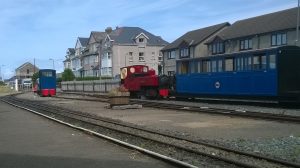 Russell & Gwril on the Fairbourne Railway