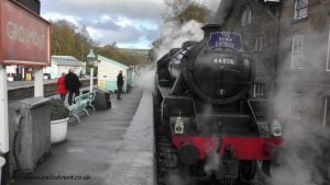 No. 44806 at Grosmont on the North Yorkshire Moors Railway