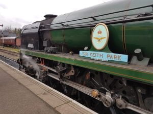 Sir Keith Park at Wansford on the Nene Valley Railway