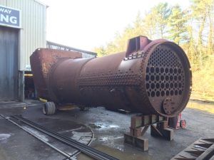 34101 "Hartland"'s boiler at South Devon Railway Credit ‎Markymark O'Brien‎, Grosmont M.P.D News - The Original FB Page