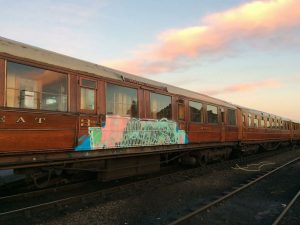 Vandalised LNER Teak // Credit Severn Valley Railway 