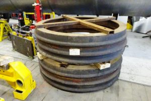 Six Recently Acquired Tyres for 3403's Driving Wheels // Credit The A1 Steam Locomotive Trust