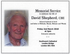 Details about David Shepherd's Memorial Service // Credit NNR 