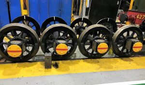Tender and Trailing Truck Wheels with new Roller Bearings // Credit Icons of Steam