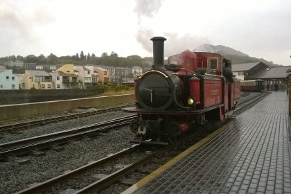 [FR] David Lloyd George at Harbour Station in the Rain at the end of the day 2 on the Ffestiniog Railway