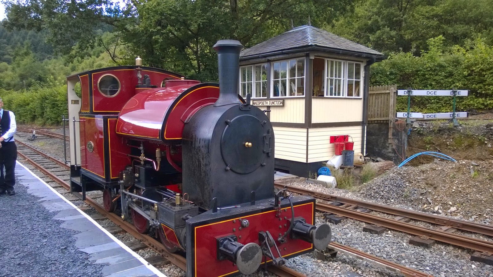 Corris Railway Steam Engine No 7 at Maespoeth