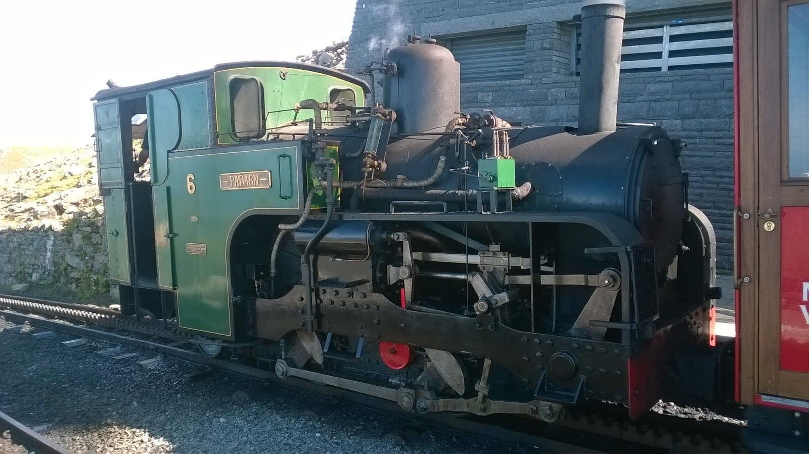 No. 6 Padarn at Snowdon Summit on the Snowdon Mountain Railway