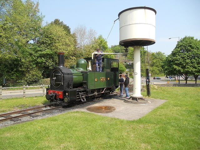 Steam Locomotive Countess at Welshpool on the Welshpool and Llanfair Light Railway