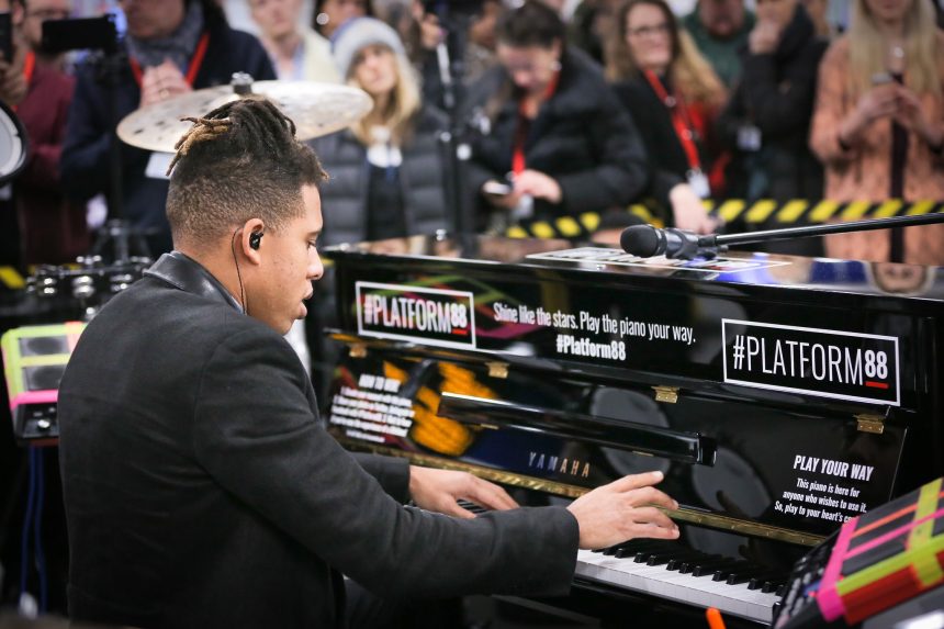 Tokio Myers opens Platform 88 with Yamaha Music and Transport for London