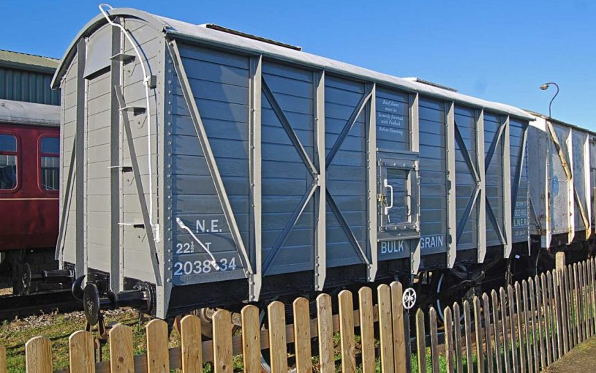Lincolnshire Wolds Railway Grain Wagon overhauled
