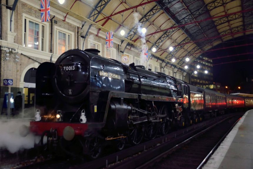 Oliver Cromwell simmers away at London Victoria