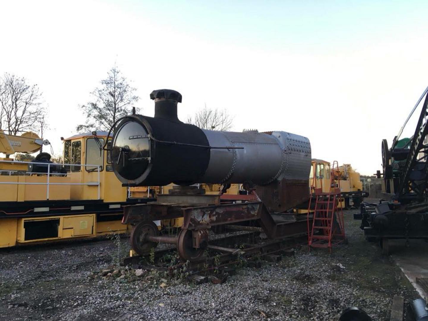 6695's Boiler ready for the move to the Flour Mill // Credit 6695 Loco Group FB Page