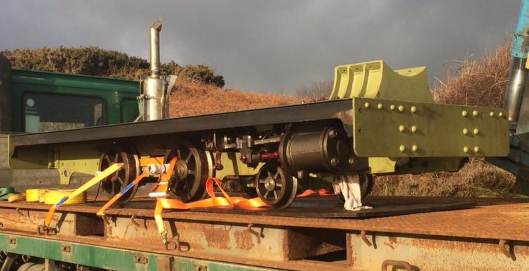 steam locomotive Brown Bear is off to cumbria to finish its build