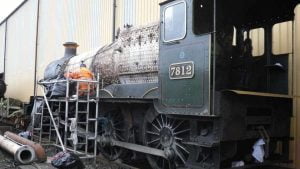 7812 being Stripped down at Tyseley Locomotive Works // Credit EMF