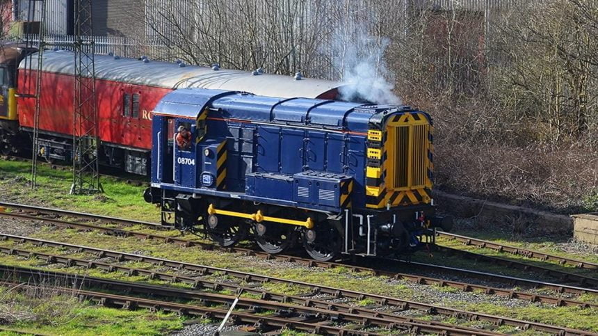 Class 08 08704 set for Ecclesbourne Valley Railway visit