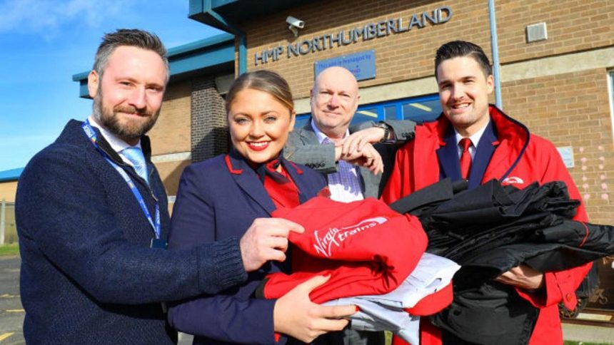 Virgin Trains team up with HMP Northumberland to recycle old uniform