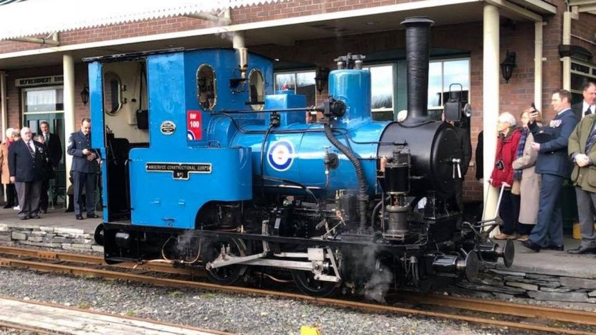 steam locomotive no. 6 douglas in its new RAF livery