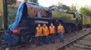 Some of the Friends of 80150 group with 80150 // Credit Richard Bryan