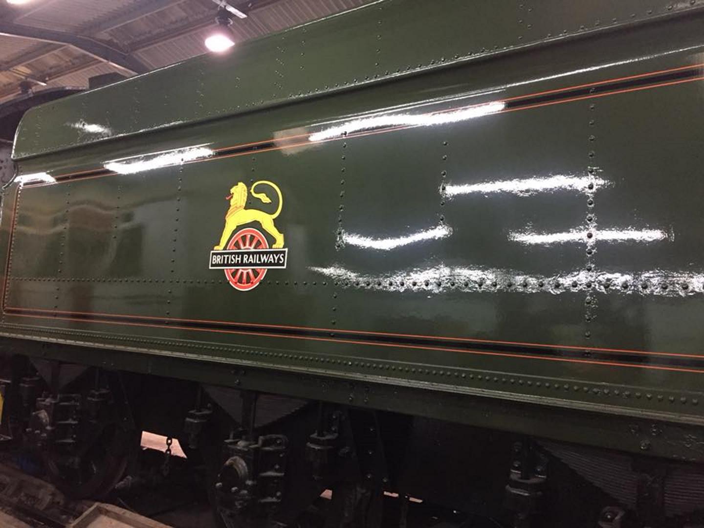 Newly Painted Tender with Early BR Crest Applied // Credit Modified Hall 6984 'Owsden Hall' FB Page