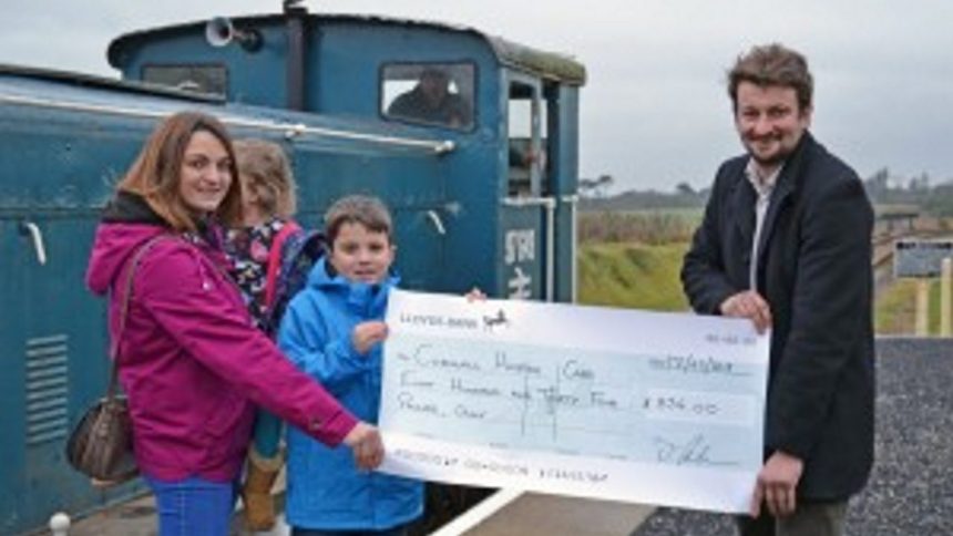 Pink Train from Helston Raiwlay raises hundreds for local charity