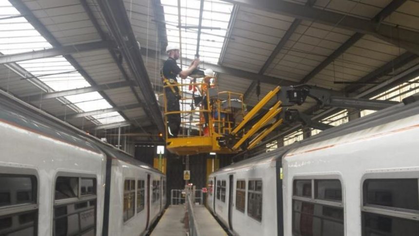 Clacton train depot gets new LED lighting