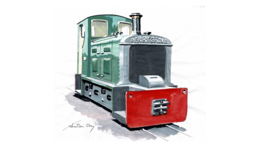 Drawing of New Diesel Engine // Credit Perrygrove Railway