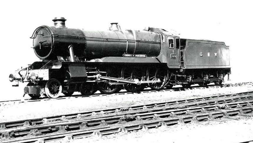 Official Photo of 1029 "County of Worcester", last engine built // Credit John Speller's Web Pages