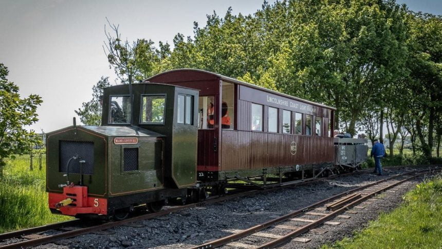 Simplex locomotive at the Lincolnshire Coast Light Railway