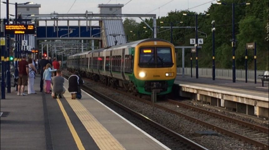 West Midlands Trains First ever electric train travels from Birmingham to Bromsgrove