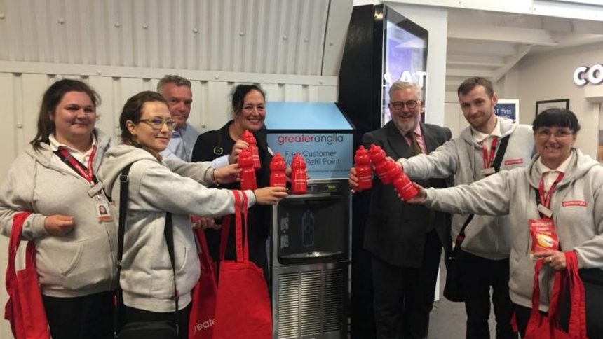 Chelmsford gets a water fountain at its railway station