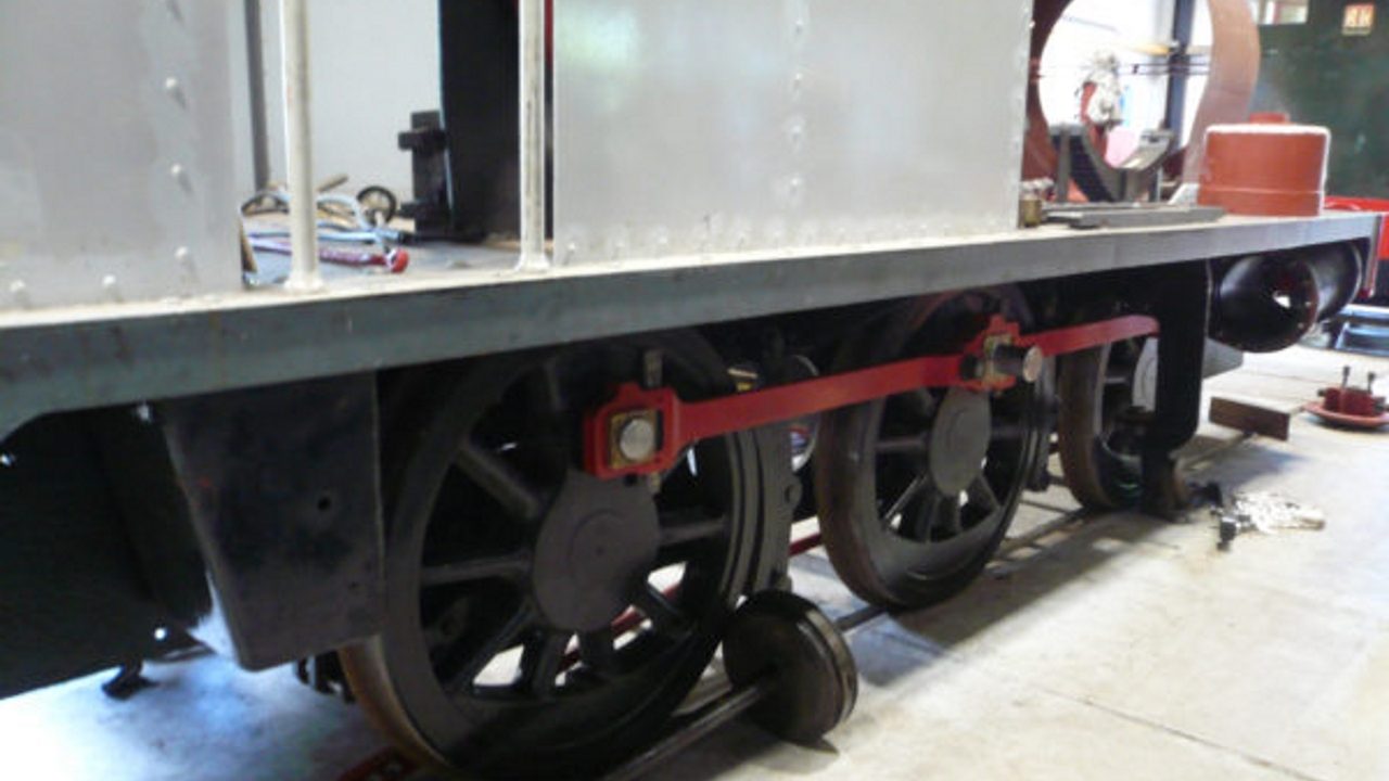 Restoration continues at the Mid Suffolk Light Railway on steam locomotive No.1604