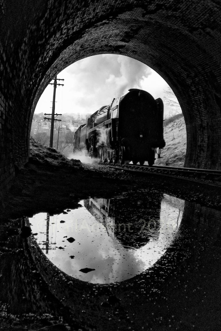 70013 Oliver Cromwell at Mytholmes Tunnel - Keighley and Worth Valley Railway