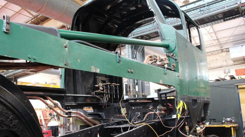 Fitting Pipework for the Lubrication System // Credit Mid Hants Railway