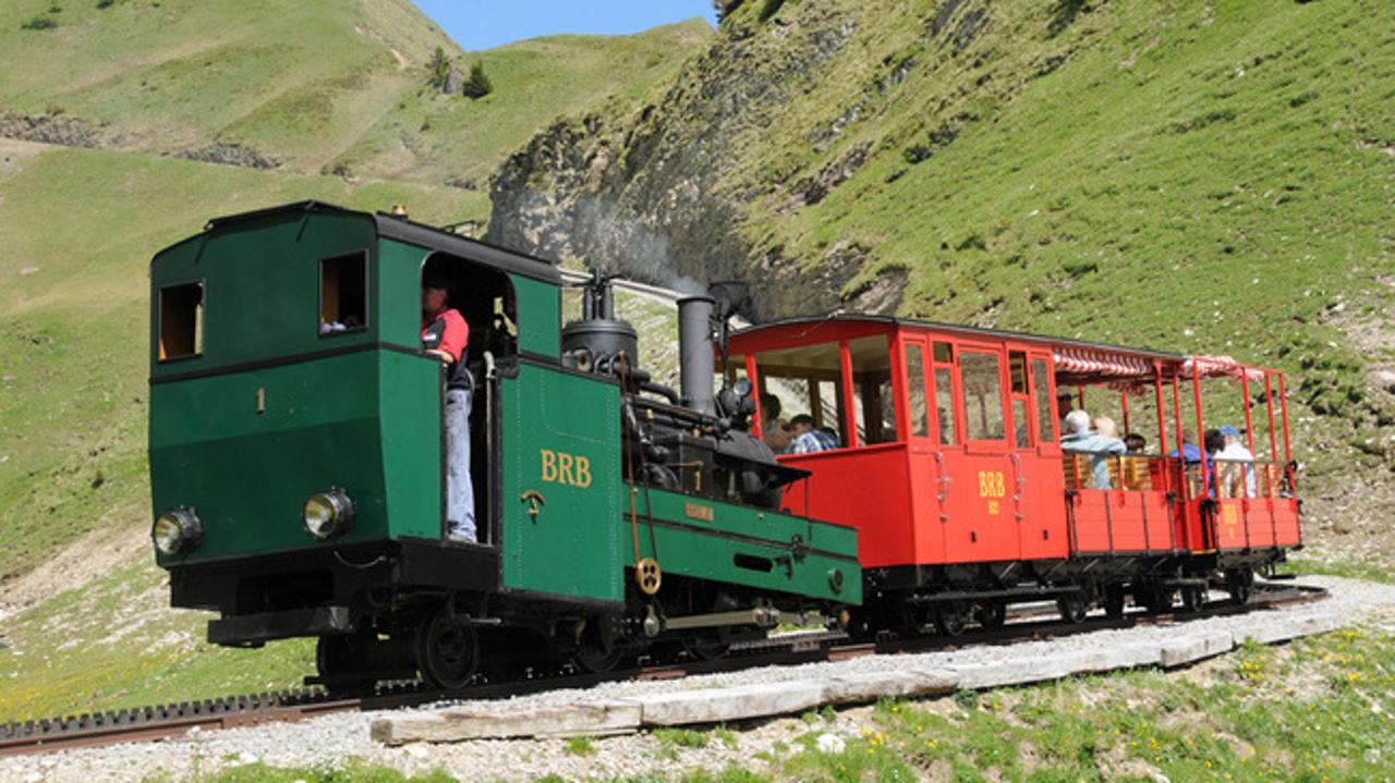 Steam locomotive in Switzerland