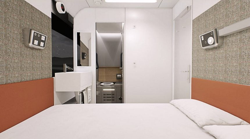 New bedrooms in Caledonian sleeper trains