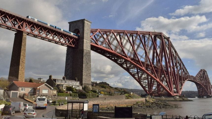 Forth Bridge in Scotland