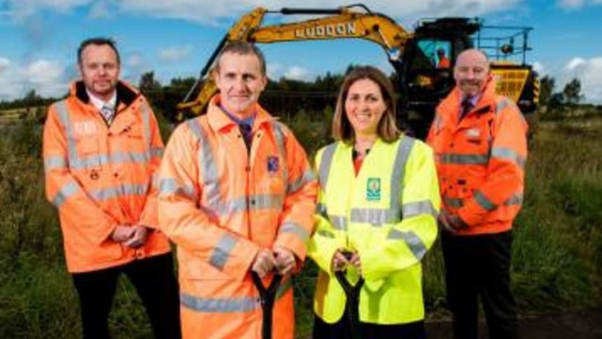 Work on the new Robroyston station begins