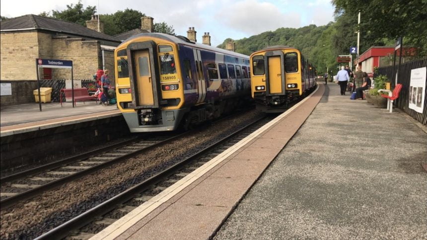 Northern trains at Todmorden - rail disruption
