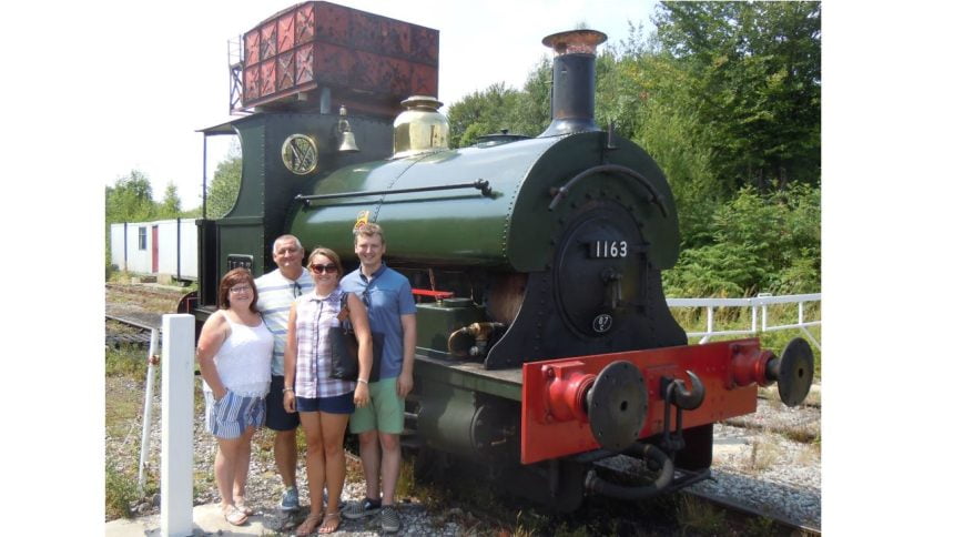 Midland Railway Butterley steam locomotive for son of driver