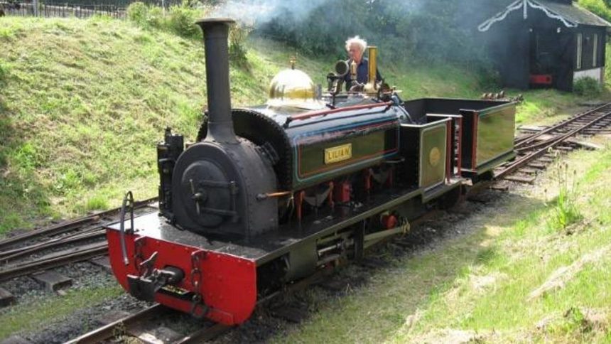 Lilian at the Launceston Steam Railway
