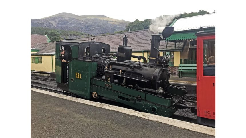 Swiss steam locomotive at the Snowdon Mountain Railway