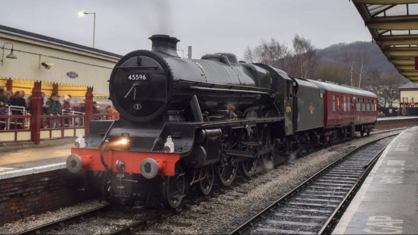 45596 stands at Keighley