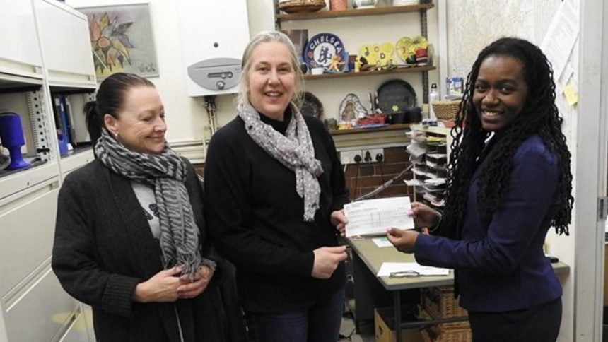 Homeless charity in Clapham receives £1000 from South Western Railway