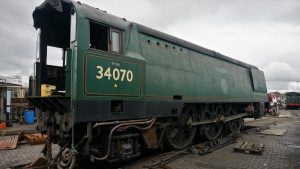 34070 "Manston" at Tyseley Locomotives Works // Credit SLL