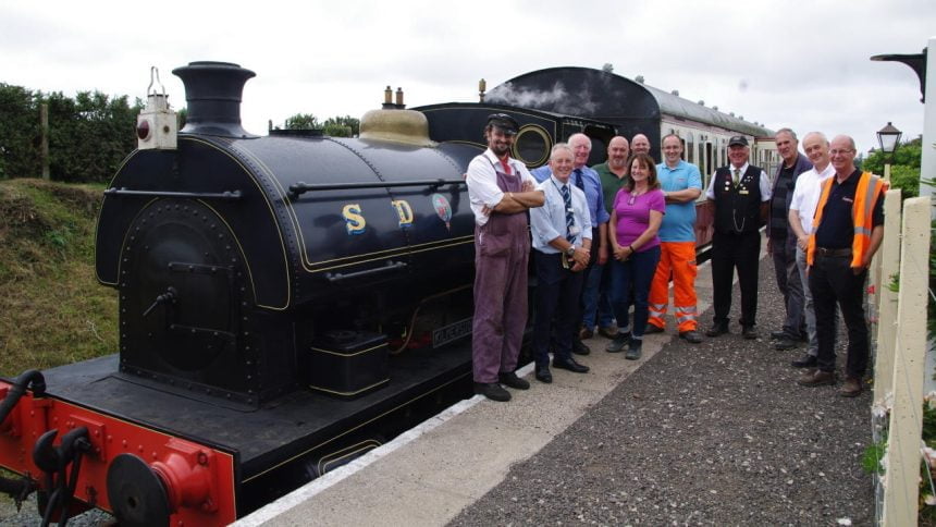 Materials donation to the Helston Railway