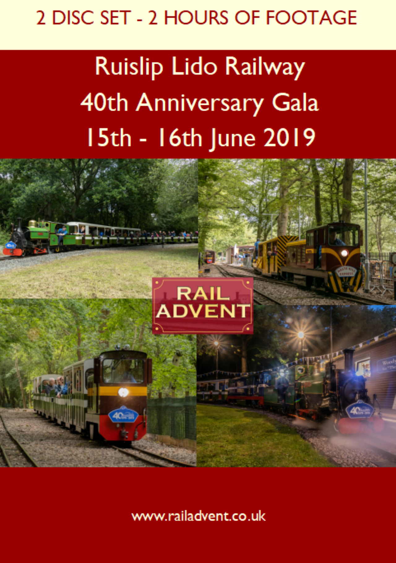 Ruislip Lido Railway 40th Anniversary Gala front cover